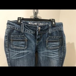 Jeans - junior size 5 med/dark denim.